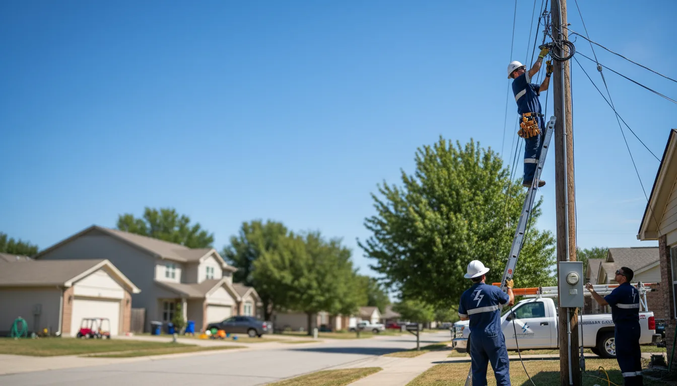 Residential electrician providing installation services in Lakemore, OH